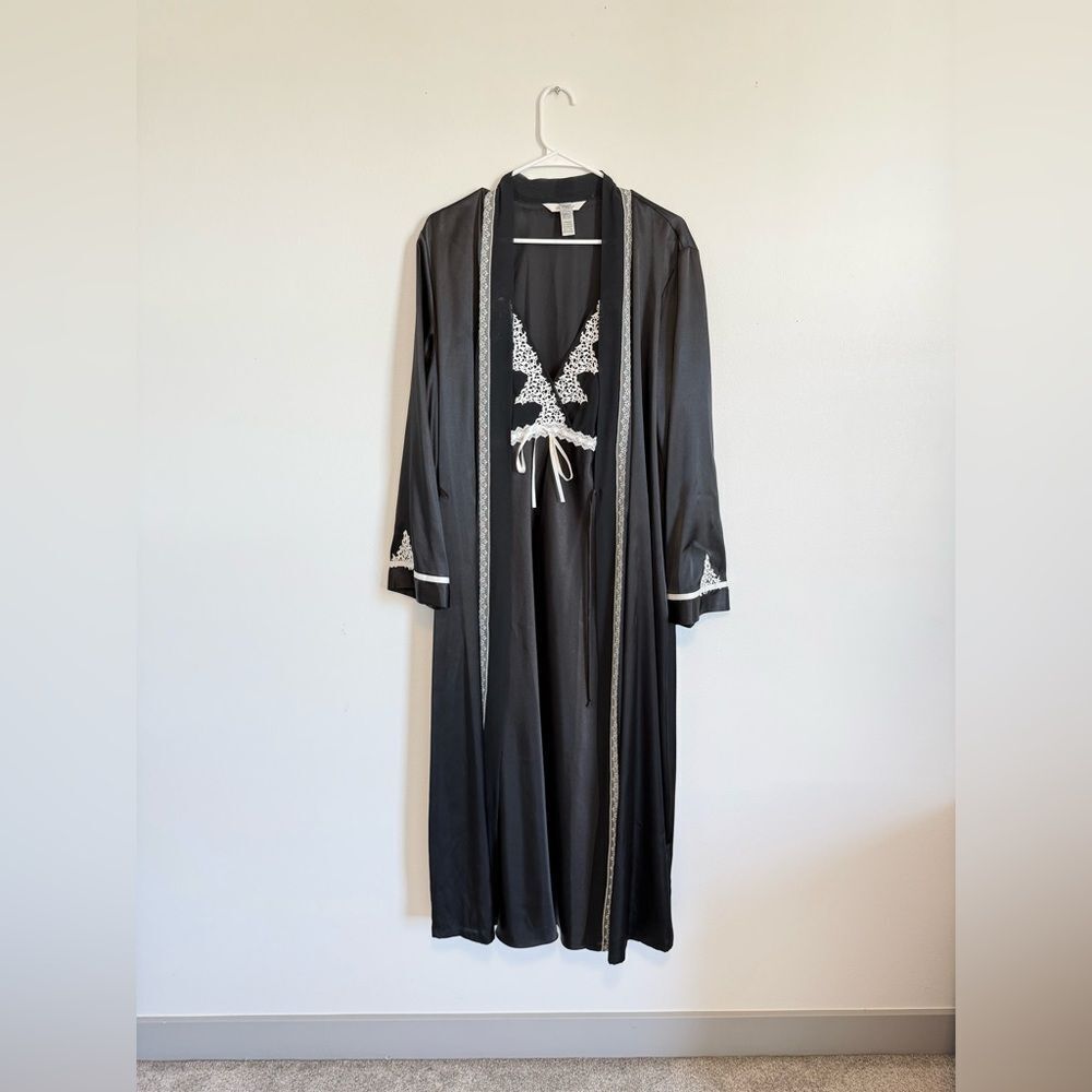 Delicates Satin Nightgown and Robe
